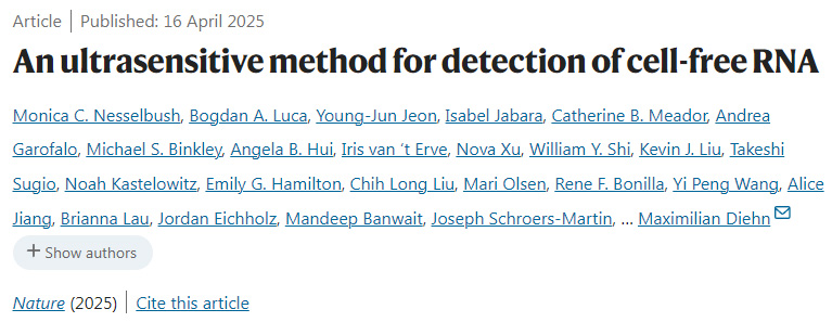 一種超靈敏的無細(xì)胞RNA檢測方法