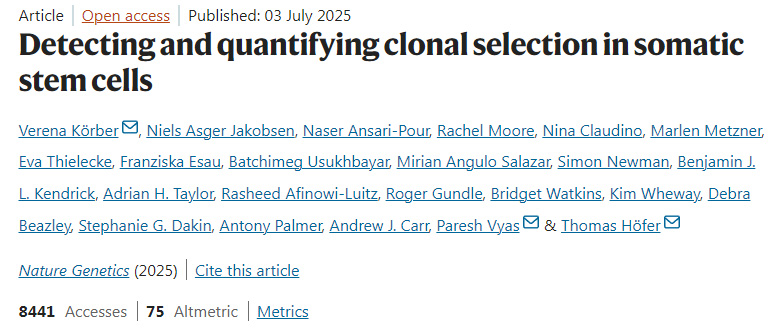 體干細(xì)胞中克隆選擇的檢測(cè)與量化