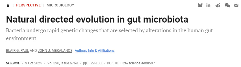 腸道微生物群中的自然定向進(jìn)化 腸道微生物群中的自然定向進(jìn)化