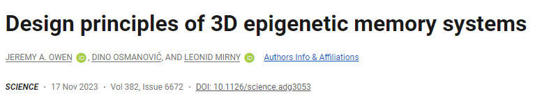 三維表觀遺傳記憶系統(tǒng)的設(shè)計原理 三維表觀遺傳記憶系統(tǒng)的設(shè)計原理