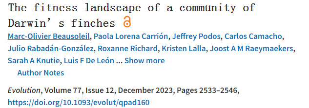 達(dá)爾文雀群落的適應(yīng)性縱覽