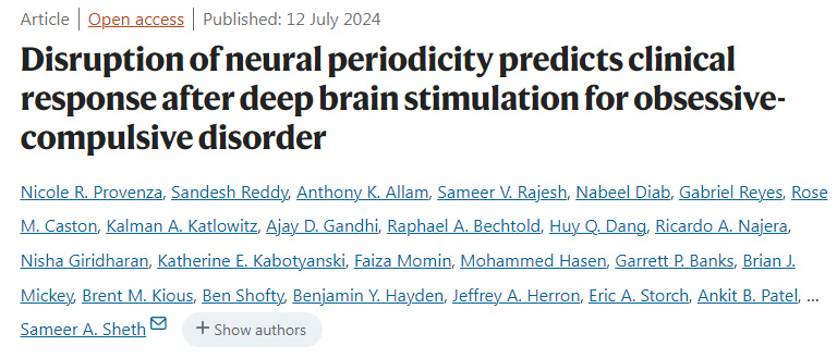 神經(jīng)周期性中斷可預(yù)測深度腦刺激對強迫癥的臨床反應(yīng) 神經(jīng)周期性中斷可預(yù)測深度腦刺激對強迫癥的臨床反應(yīng)