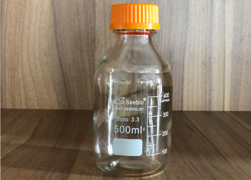 黃蓋試劑瓶，透明，500ml